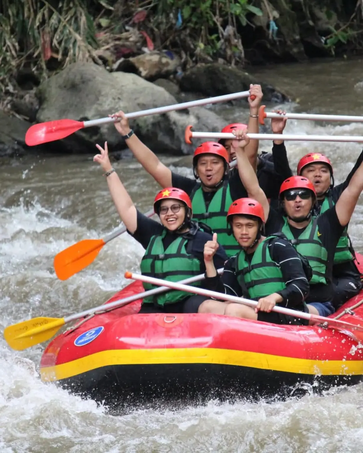 Ayung River rafting experience in Ubud Bali